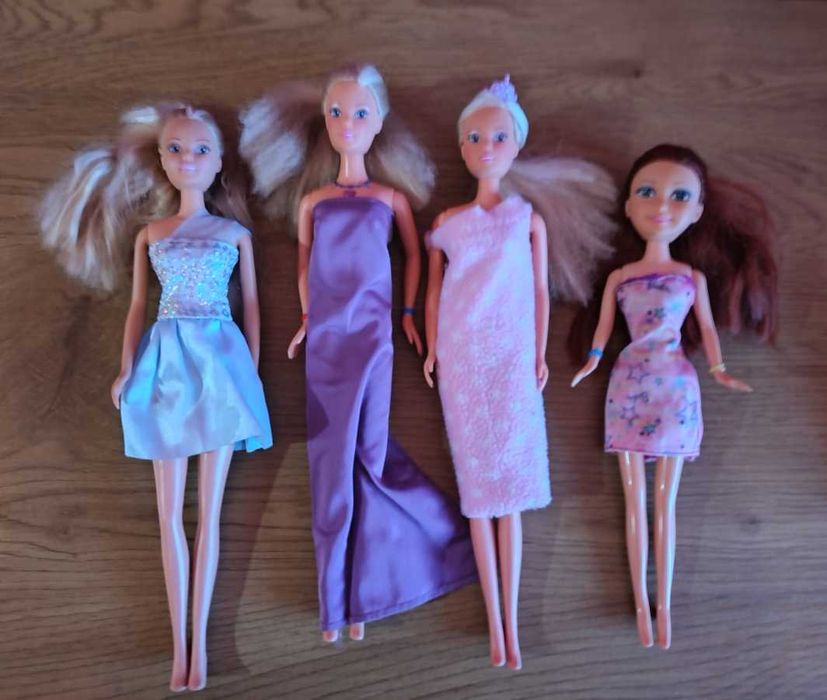 Zestaw lalek ala Barbie duże i dzieci 9 sztuk