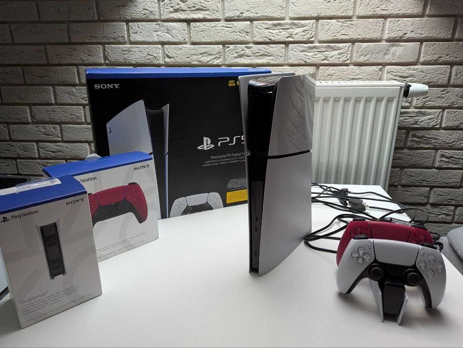 Sony PlayStation 5 Digital Slim + DualSense + ładowarka
