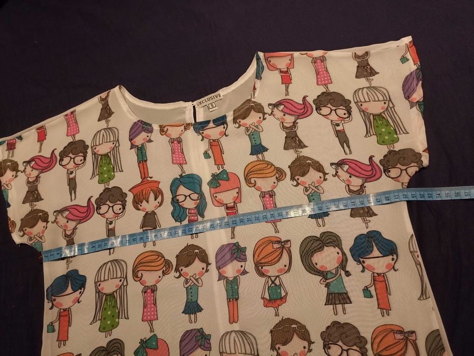 Damski T-shirt z rysunkiem