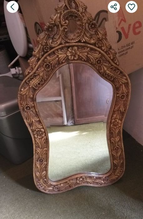 Conjunto espelho e mesa