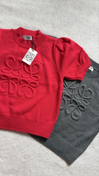 Кофтинки лоеве лоеве светр, сіра, червона