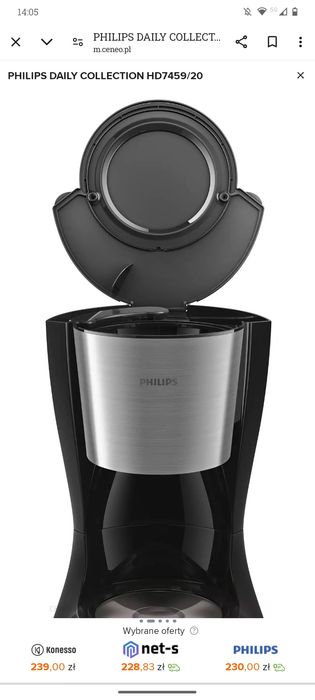 Ekspres przelewowy Philips