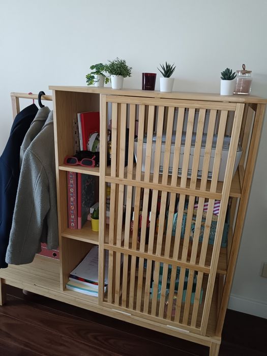 Móvel arrumação bambu Ikea