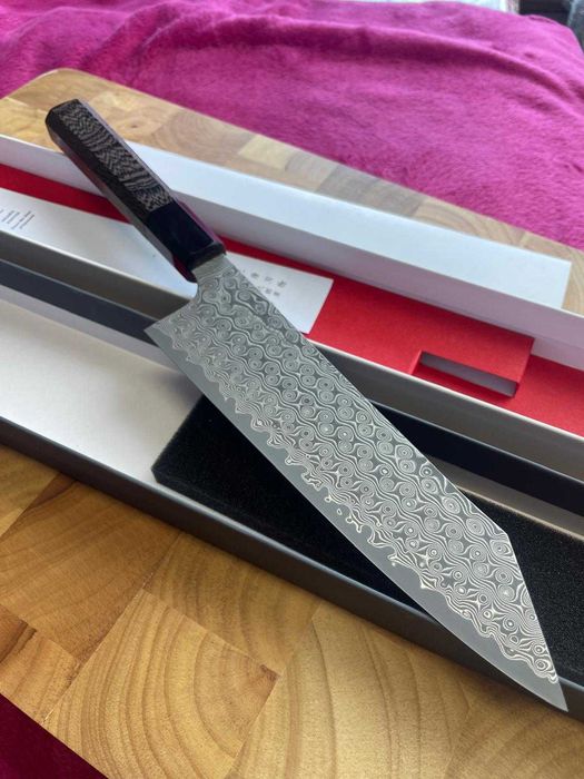 Nóż kuchenny Nigara Kiritsuke SG2 Damascus 210mm (8.3") Nóż Japoński
