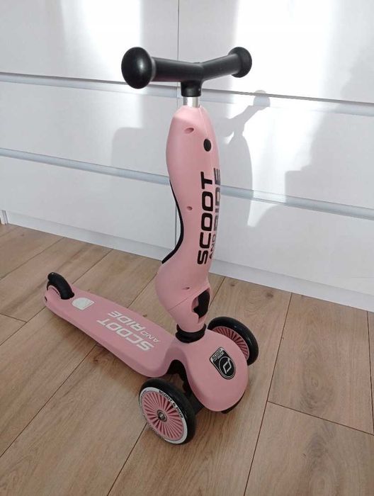 Jeździk dla dziewczynki dzieci hulajnoga 2w1 Scooty and ride HIT