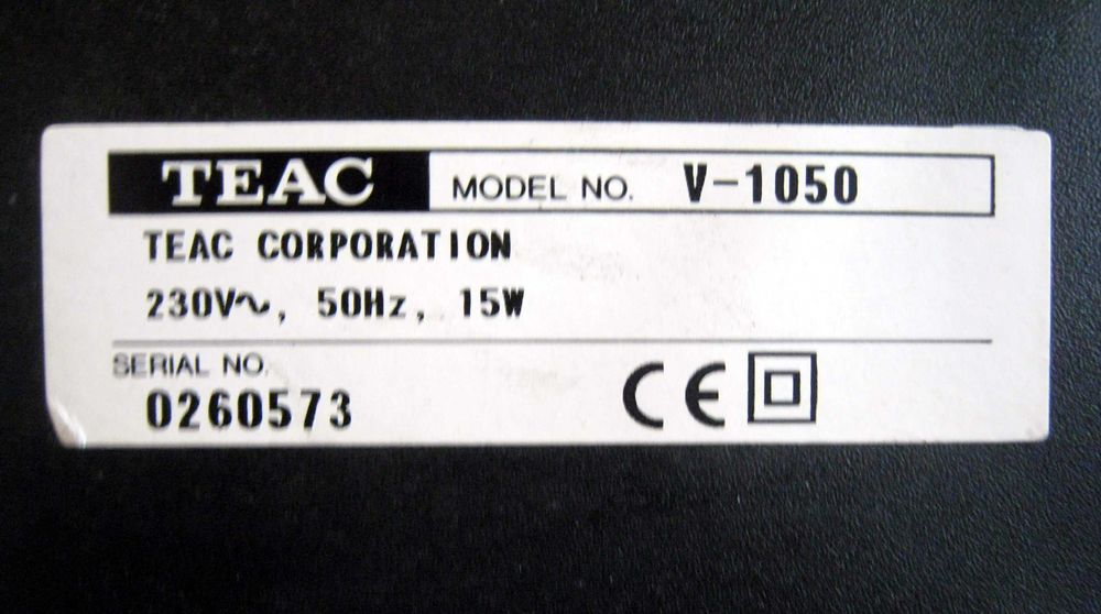 Магнитофон TEAC VC-1050 (сквозной канал)