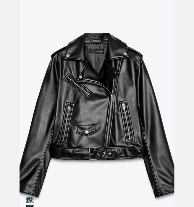 Черная куртка косуха Zara S/M