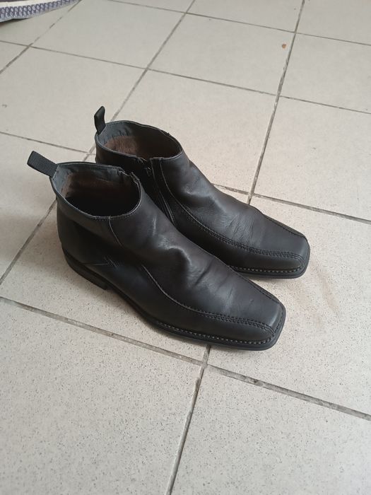 Ботинки 46р кожаные бу