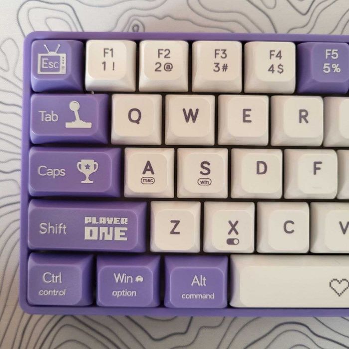 Ігрова клавіатура Ajazz ak680 purple