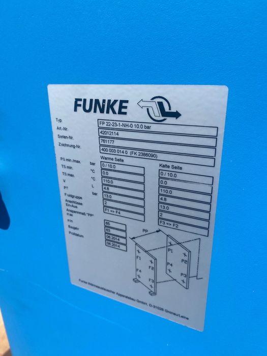 wymiennik 12 płytowy nowy funke