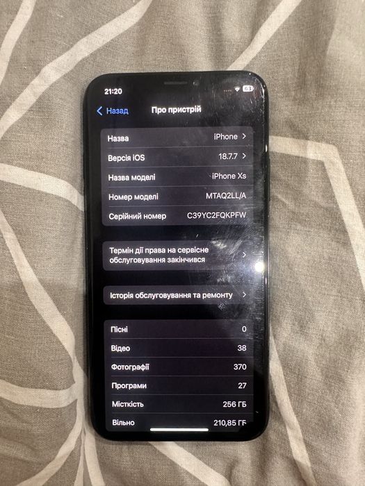 Iphone xs 256gb