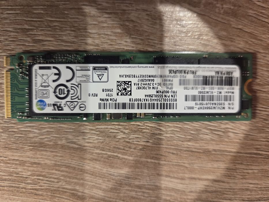 dysk SSD Samsung PM961 NVMe 3000/1150 MB/s
