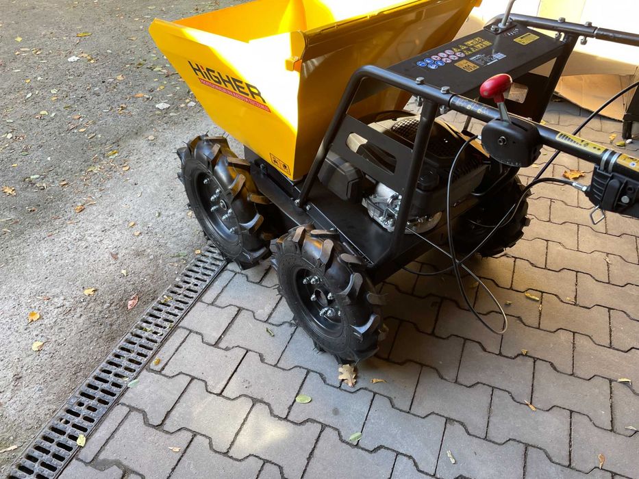 Taczka spalinowa mini wywrotka HIGHER wozidło spalinowe LONCIN 4,5 KM