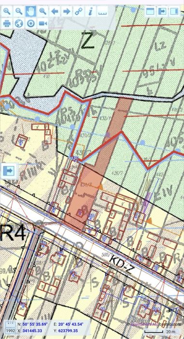 Działka budowlana 2800 m² – Brzezinki, gmina Masłów – blisko Kielc