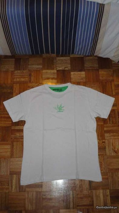 T-shirt de homem branca Berg