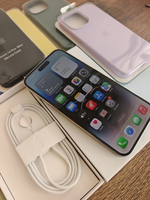 iPhone 14 Pro Max 512GB Silver Muito Bom estado Aceito Retomas