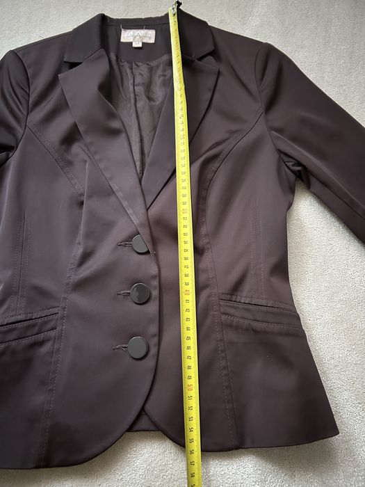 Brązowa połyskująca marynarka Taranko r.34