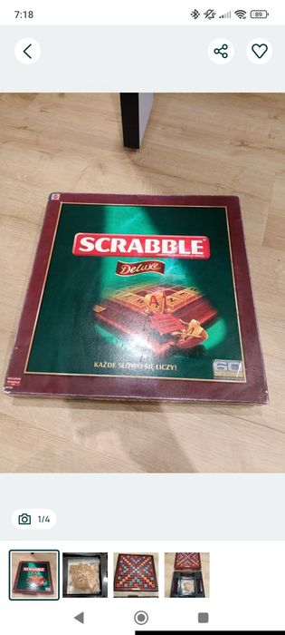 Scrabble Deluxe gra planszowa PL