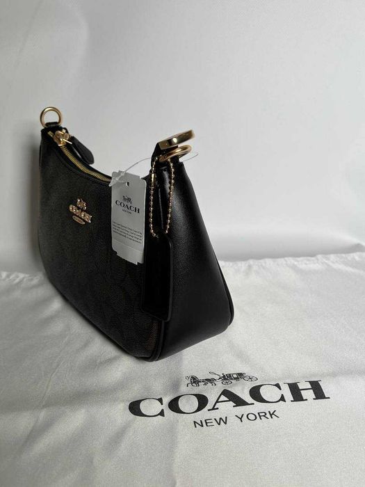 Сумка Coach Teri Shoulder Bag чёрная — zdjęcie 3