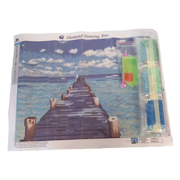 Zestaw do malowania diamentami diy morze