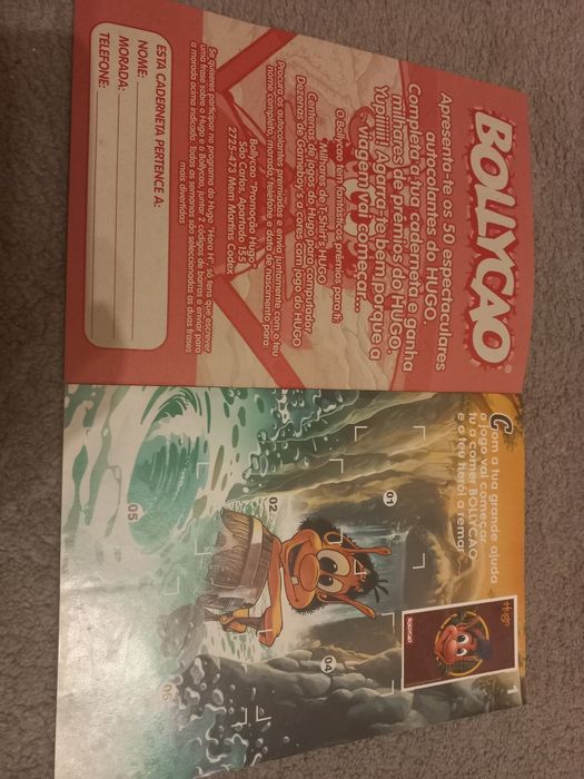 Caderneta Hugo Bollycao Incompleta