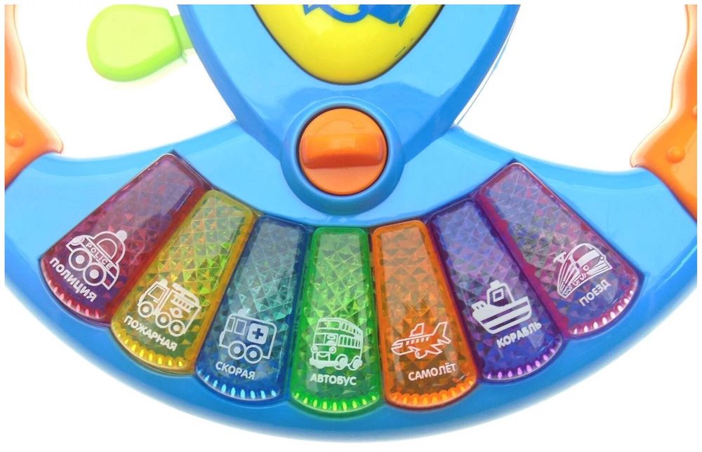 Детская развивающая игрушка музыкальный руль.Автотренажер.Кроха руль.