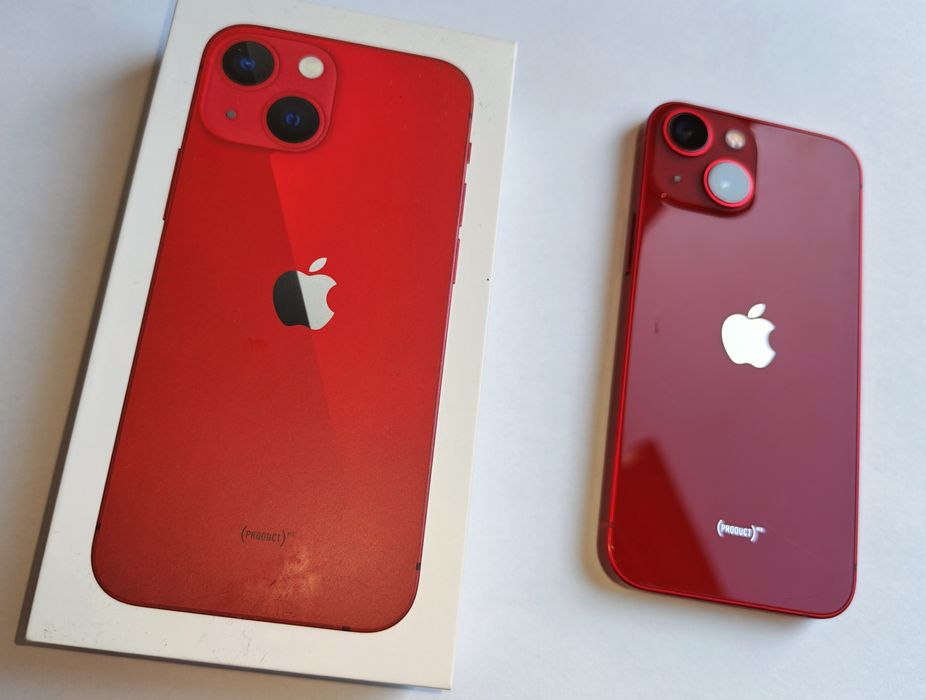 iPhone 13 mini 128 GB czerwony stan bdb szkło od nowości
