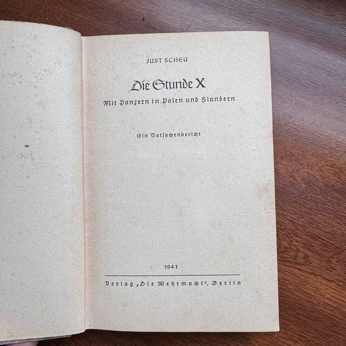 Książka Werchmacht Die Stunde X 1941 Z Czołgami W Polsce i Flandrii