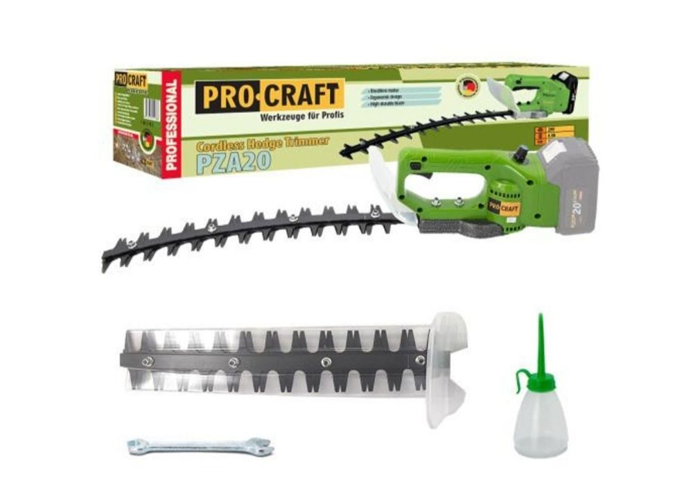 Аккумуляторный кусторез Procraft PZA20 (бесщеточный, c АКБ и зарядным)
