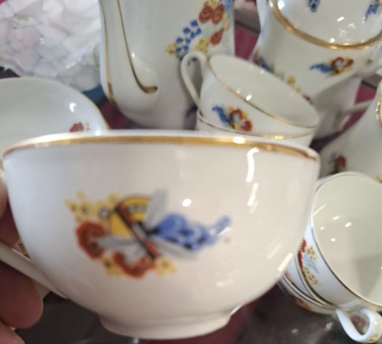 Елітний чайний сервіз Limoges BRP (Франція) — Ар-Деко, порцеляна