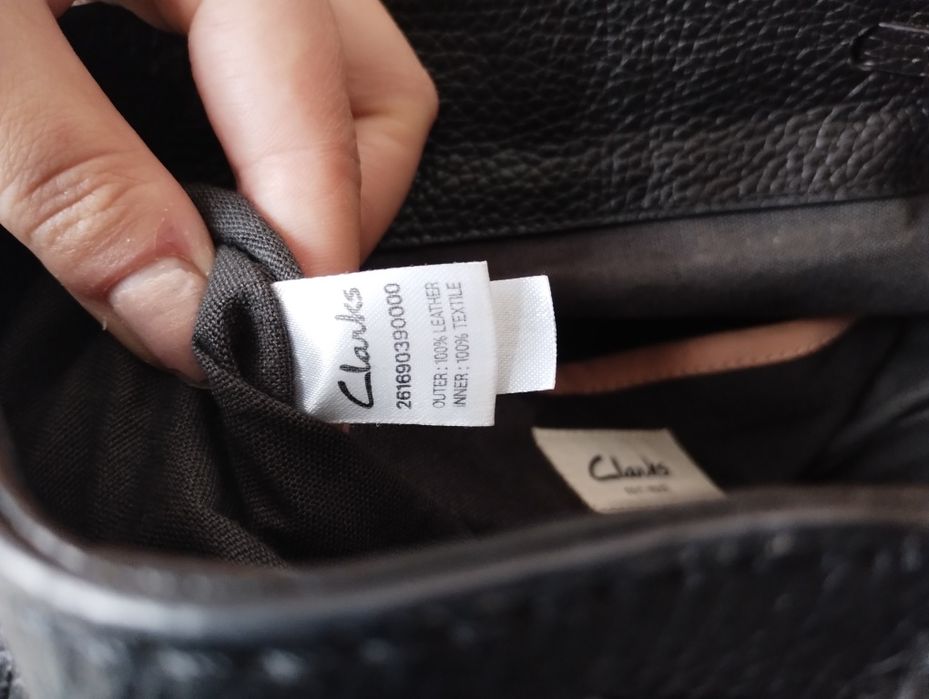 Czarny plecak Clarks