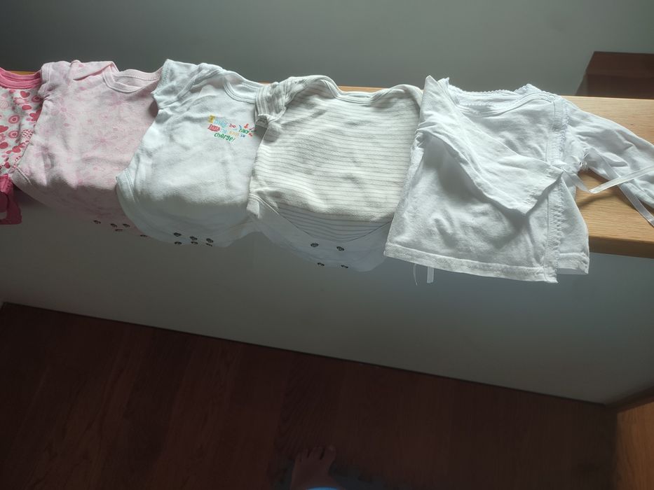 Zestaw body dla noworodka i większego 56, 62