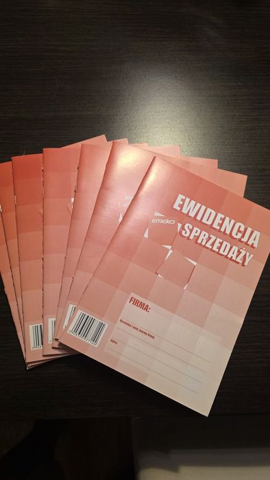 7 szt !!! Ewidencja sprzedaży książeczki