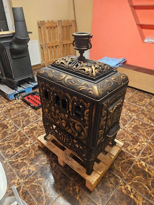Unikalny piec żeliwny Drammens Jernstoberi – № 52, rok prod 1895 -1910