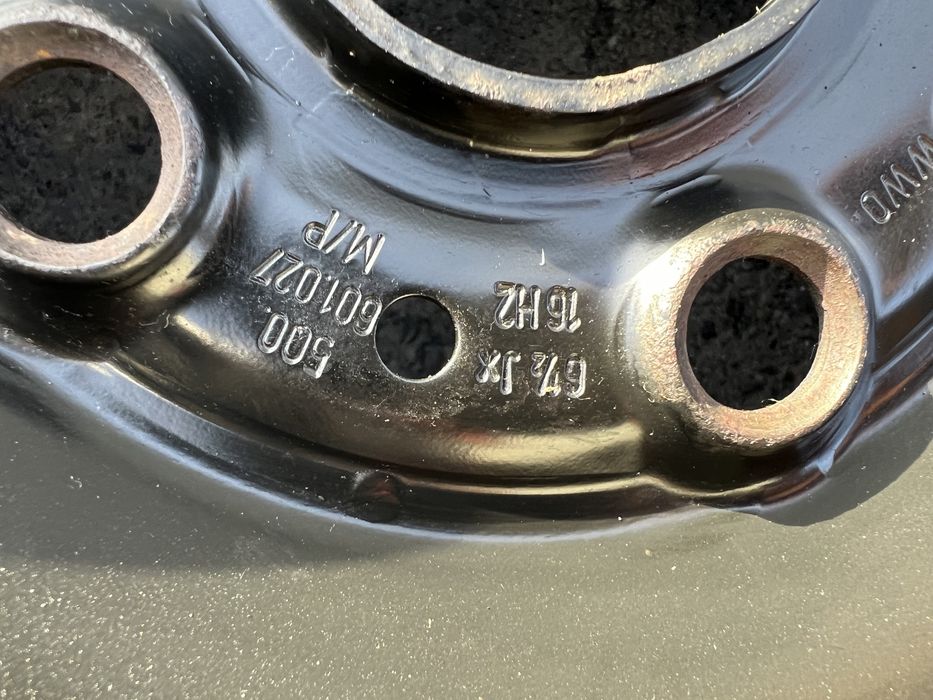 Pokedyńcza felga stalowa 16” VW/SEAT/SKODA (5x112 ET46)