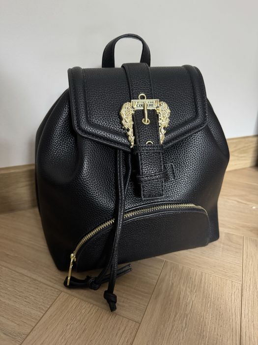 Nowy czarny plecak Versace