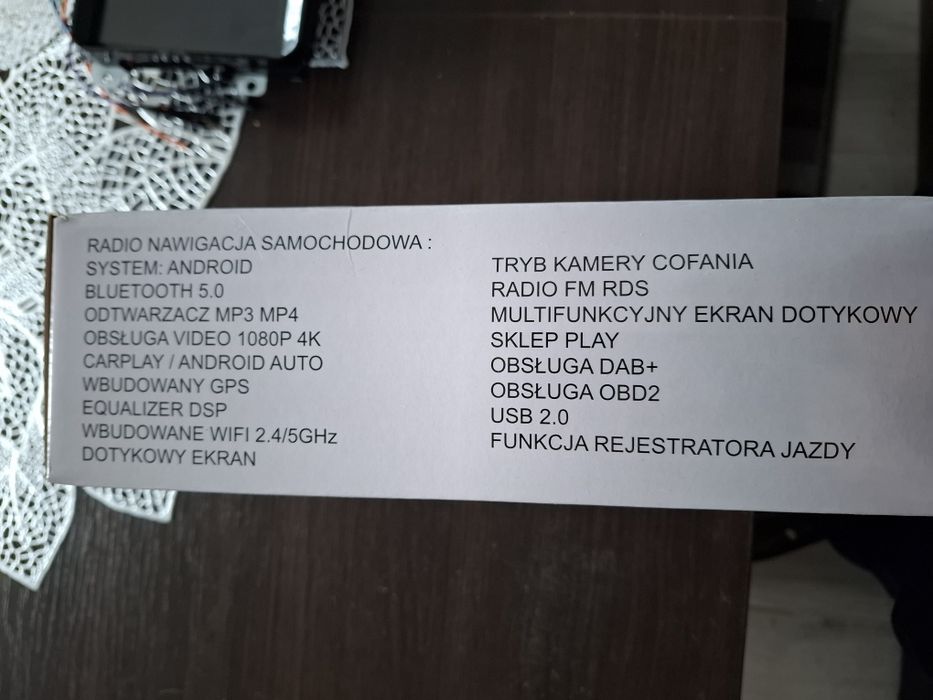 Radio samochodowe 9 cali 2 din