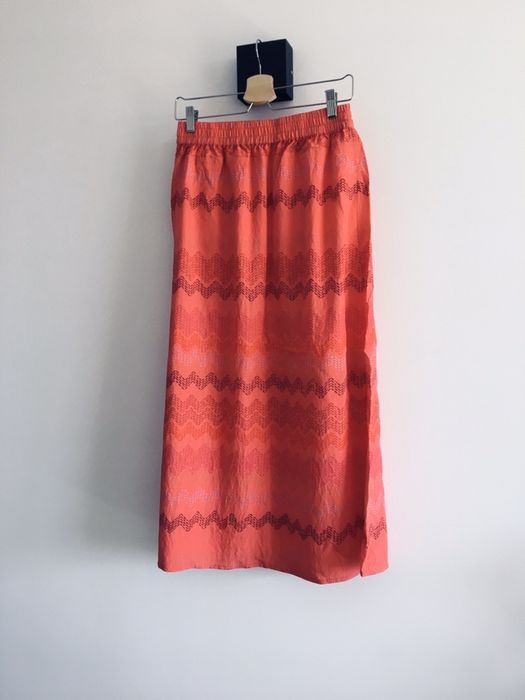 Spódnica maxi dluga czerwona basic tchibo tcm