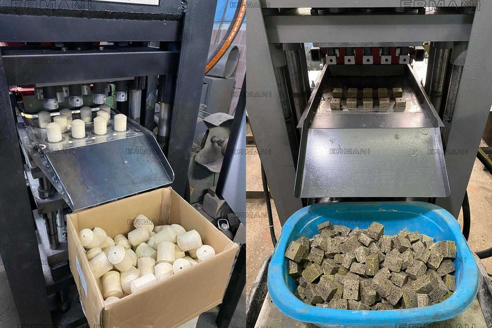 Bricket-80AT - пресс для производства технопланктона и макухи