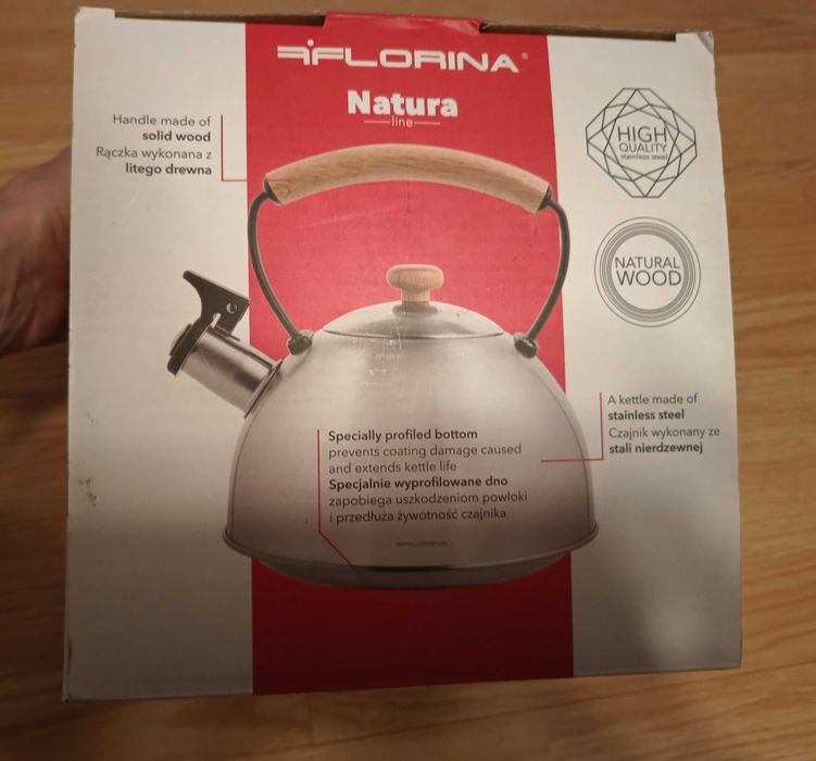 Czajnik z gwizdkiem Florina Natura 2,3 l