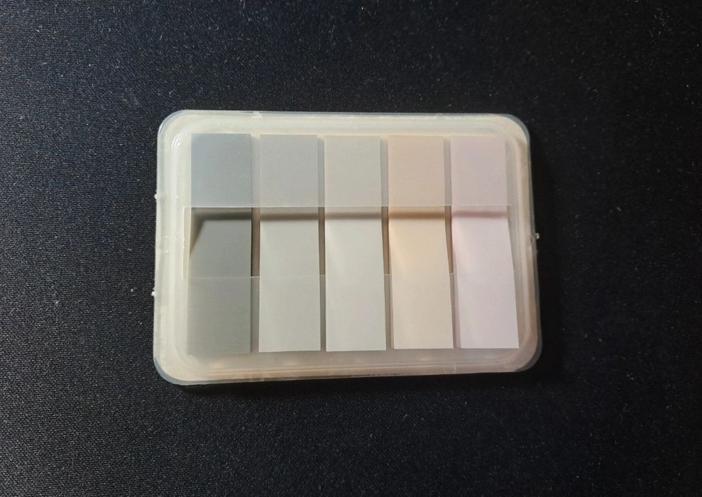 Marcadores adesivos coloridos