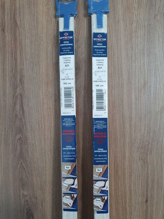Listwa wykończeniowa, profil Dąb Wanilia 180cm Effector