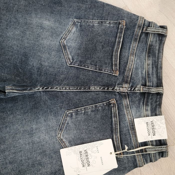 Jeansy balloon grafit