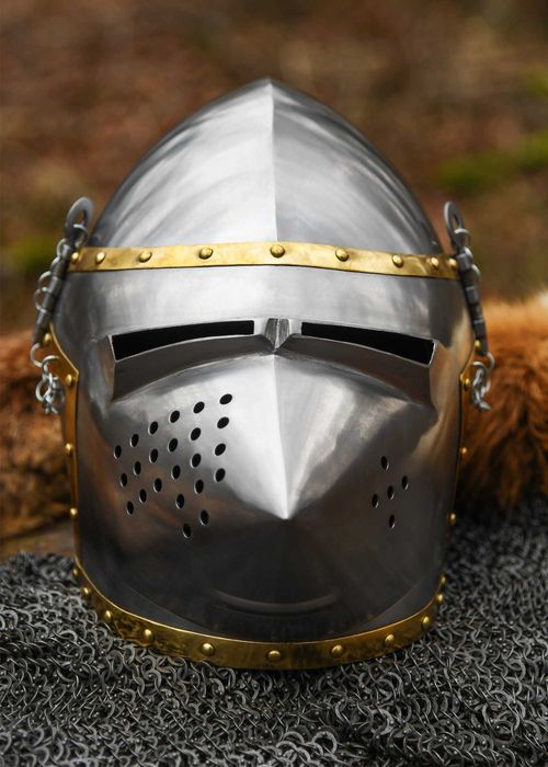 Hełm Basinet Hounskull przyłbica, stal 1,6mm LARP