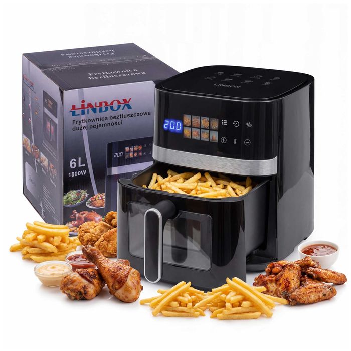 Frytkownica 5L 1400W beztłuszczowa LINBOX Air Fryer