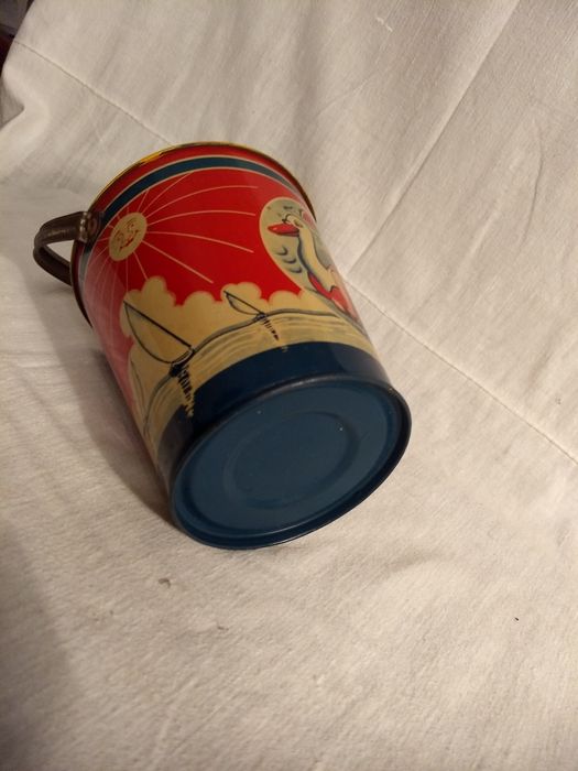 Balde em Lata de praia criança - Anos 1940 (?)