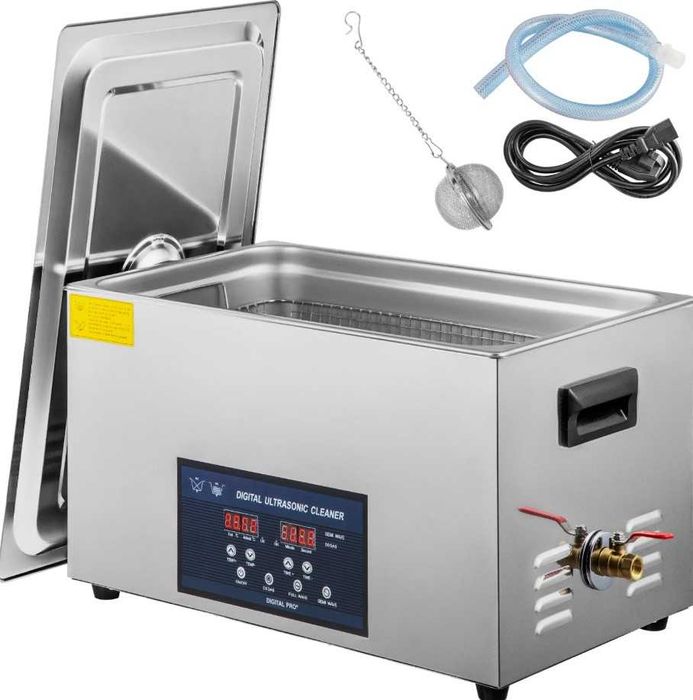 Limpador ultrassônico 30L com aquecedor para limpeza de joias, peças, óculos, dentaduras, discos de vinil e placas de circuito impresso  ultrassonica
