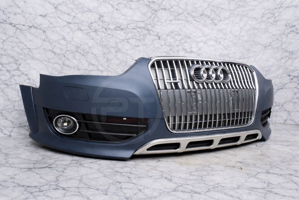 Бампер передний AUDI A4 Allroad B8 8.5 Решетка Губа Хром Сетка Защита