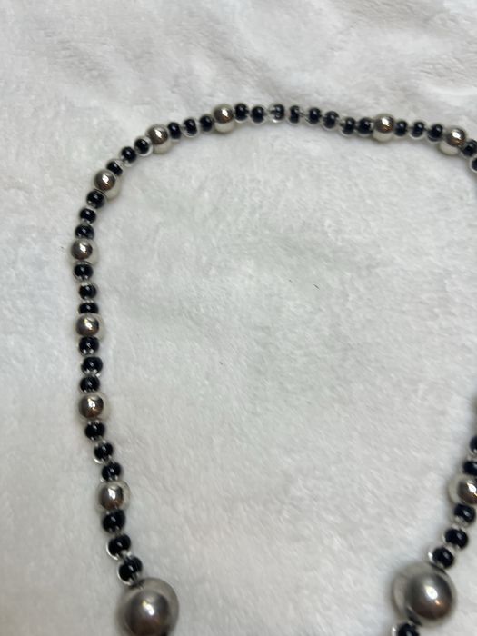 Srebrno czarny naszyjnik 3