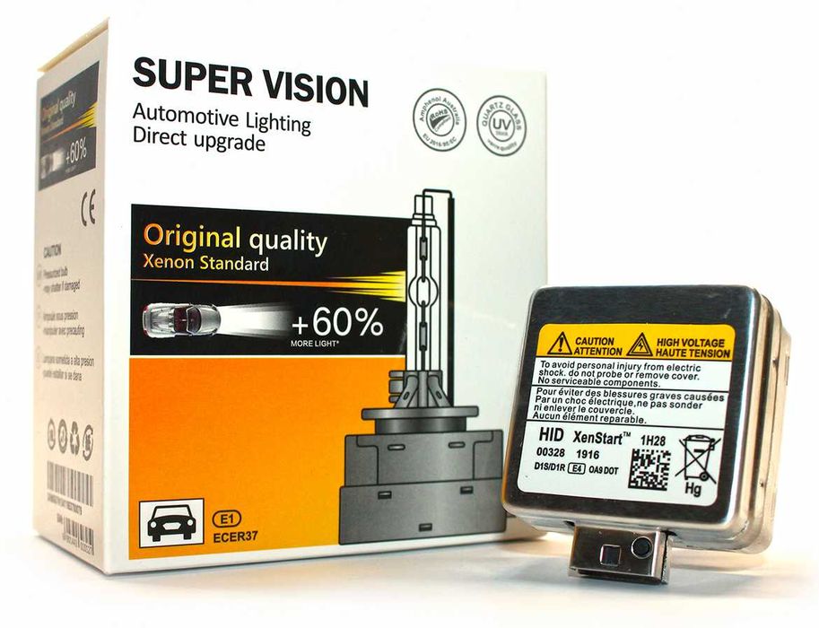 Лампа ксенонова D1S 35W Super Vision лампи бі ксенон штатні HID